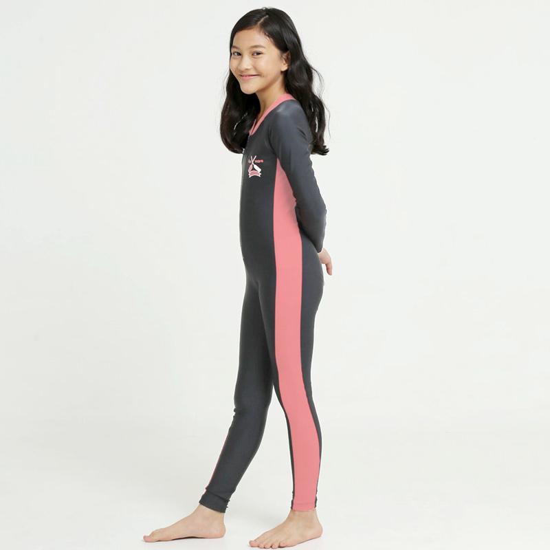 Jual Lee Vierra Neowave Teens Nautical Bold Long Diving Baju Renang Anak Perempuan Grey Online Oktober 2020 Blibli Com