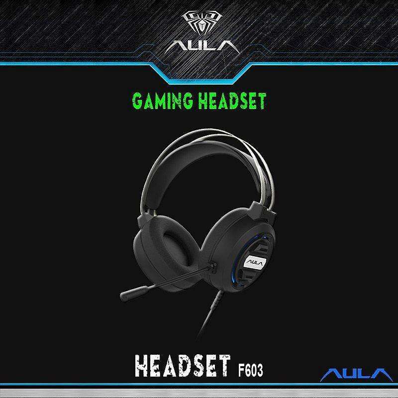 Jual AULA S603 3.5mm JACK USB HEADSET HEADPHONE GAMING for HP