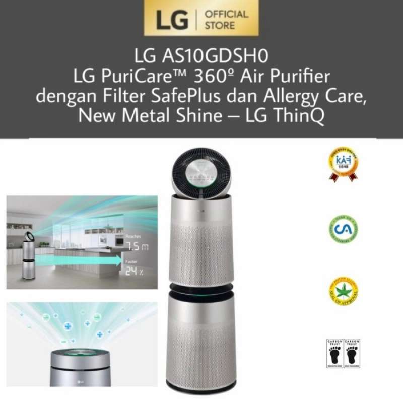 Promo LG AS10GDSH0 PuriCare 360 Air Purifier dengan Filter