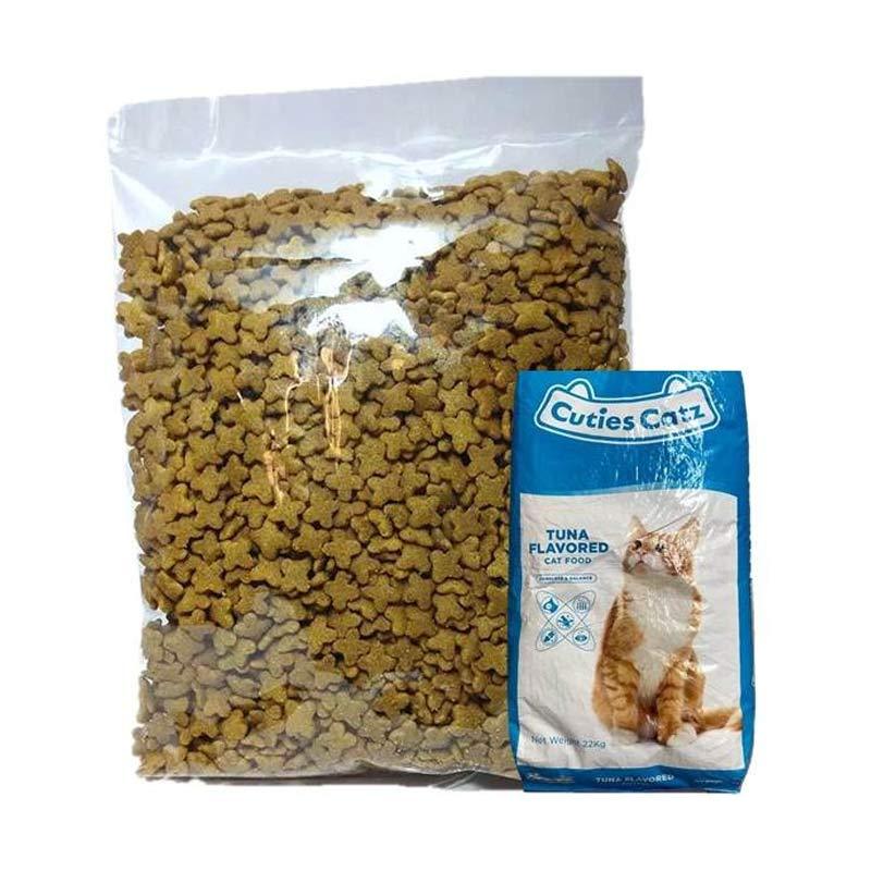 Jual Cuties Catz Tuna Flavored Makanan Kucing Repack 1 kg di