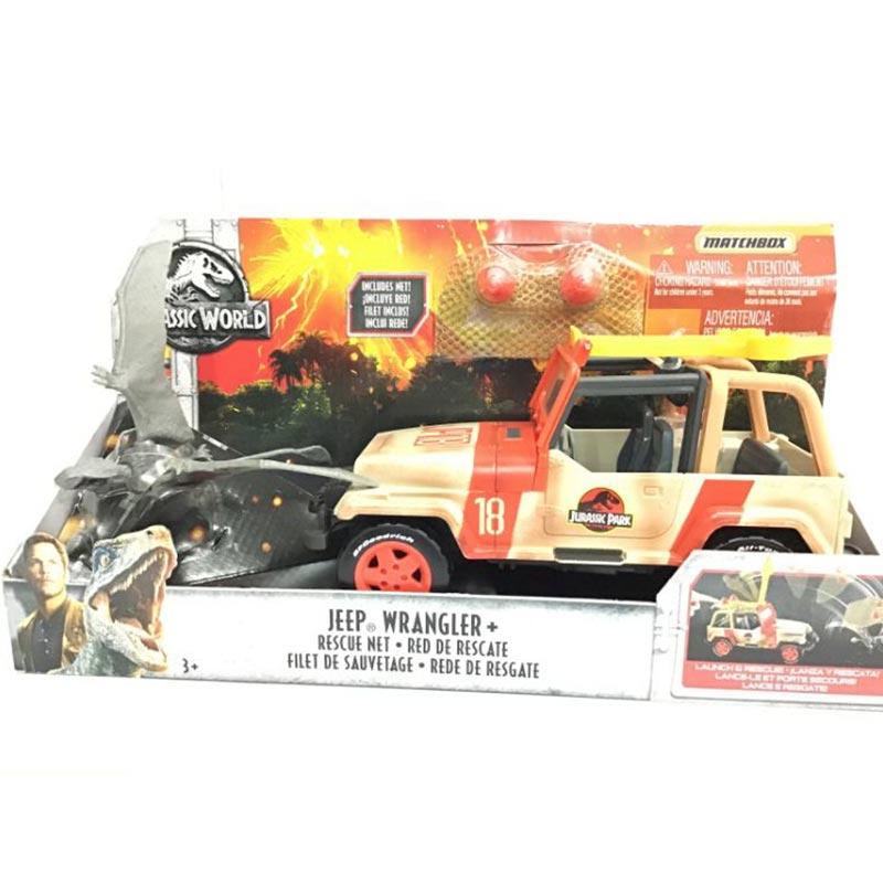 Jual Matchbox Jurassic World Jeep Wrangler Rescue Net Die Cast Online Februari 2021 Blibli
