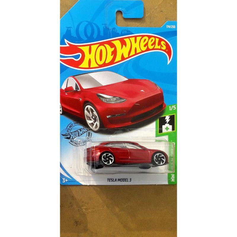 Jual Hot Wheels Model 3 Tesla 2019 Diecast Merah Online Oktober 2020 Blibli Com