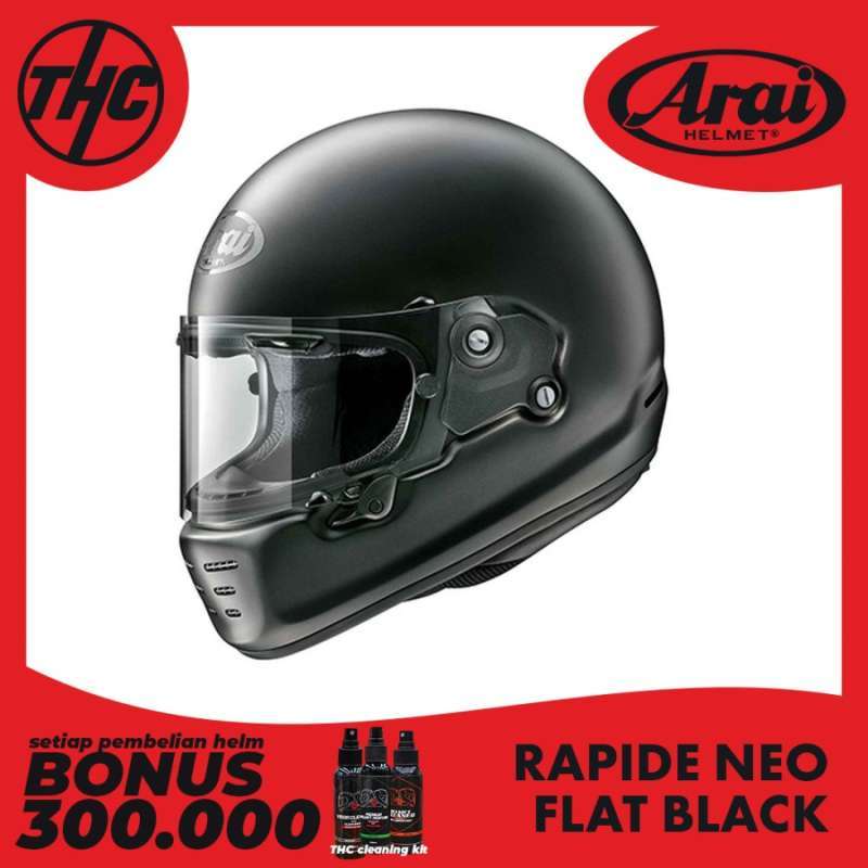 Jual ARAI RAPIDE NEO FLAT BLACK HELMET FULL FACE CLASSIC di Seller