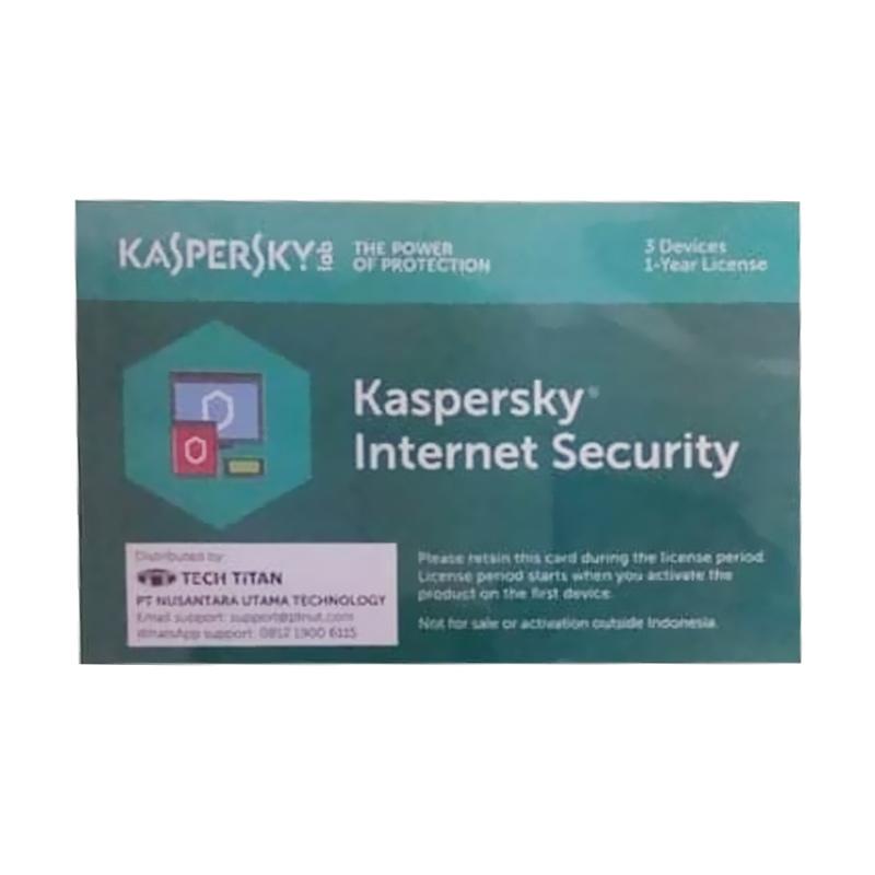Jual Kaspersky Internet Security 2019 Software 3 User Online Februari 2021 Blibli