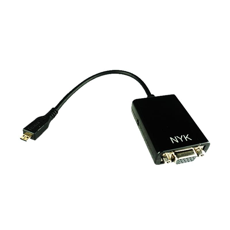 Jual Nyk Micro Hdmi Plug To Vga Socket Video Cable Online Desember 2020 Blibli