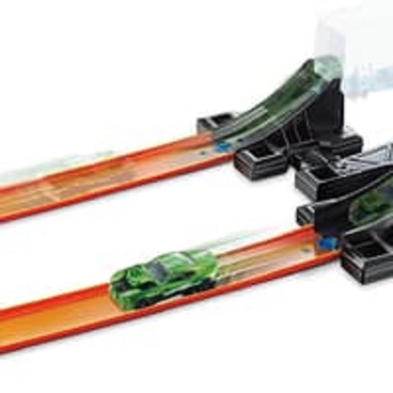 hot wheels track builder spin launch