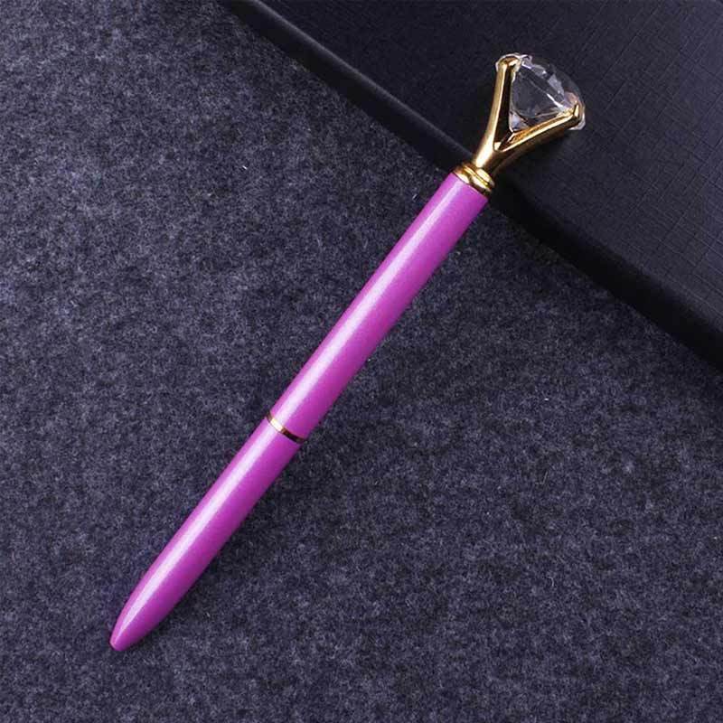 Jual Kawaii Ballpoint Pen Big Gem Metal Ball Pen Large Diamond Magical Pen Fashion School Office Supplies Online Agustus 2020 Blibli Com