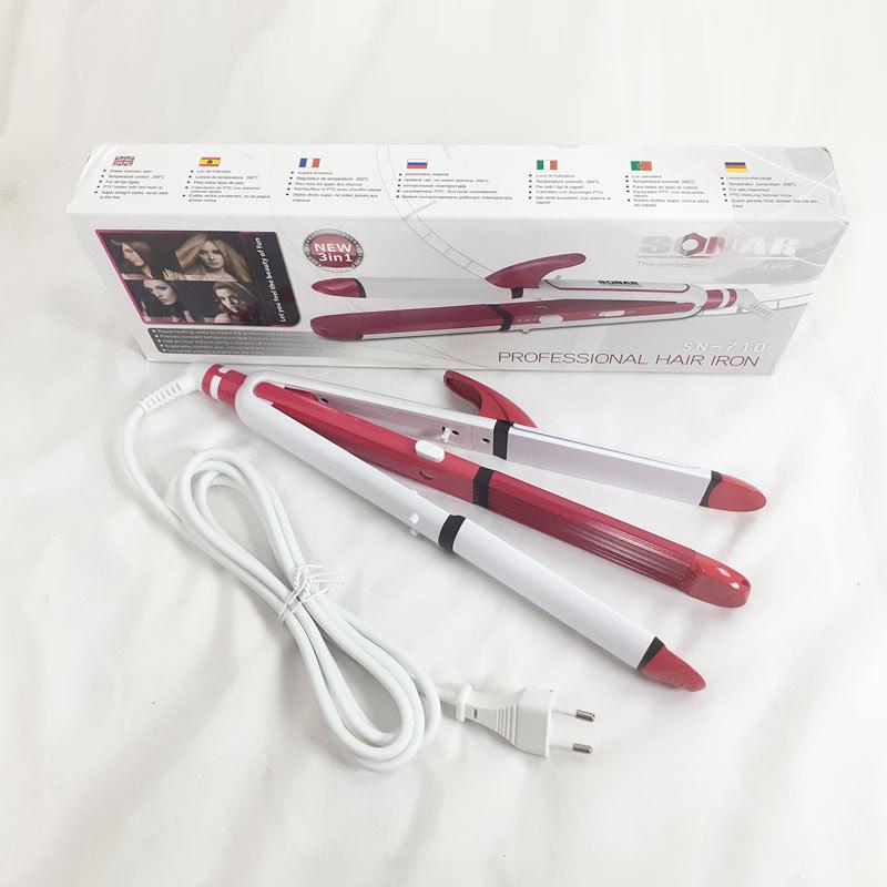 Jual Catokan Sn 710 3 In 1 Rambut Sonar Hair Straightener Online Oktober 2020 Blibli Com