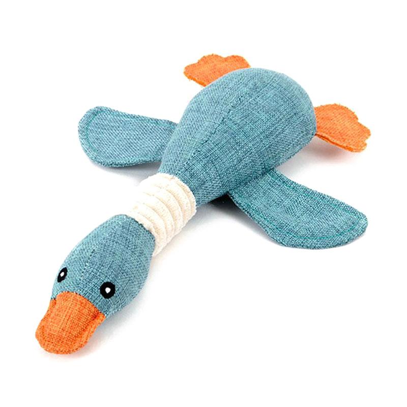 Jual Iit Cartoon Canvas Dog Toy Cute Big Geese Shaped Sound Pet Chew Squeaker Squeaky Interactive Toys Blue Online Januari 2021 Blibli