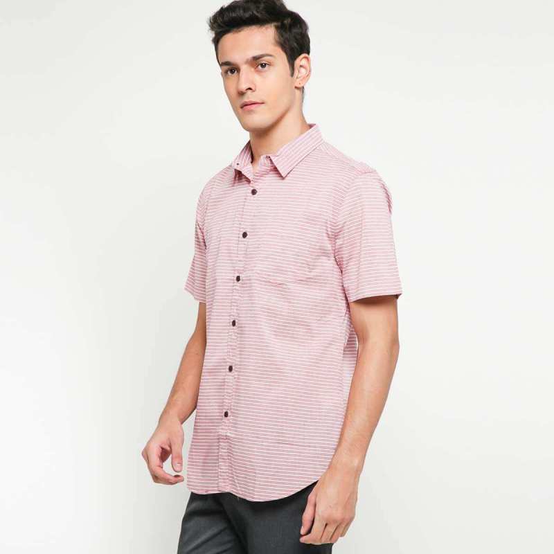 Jual Ollten Kemeja Lengan Pendek Pria Pink Ol 012 2002 01 Pnk Online September 2020 Blibli Com