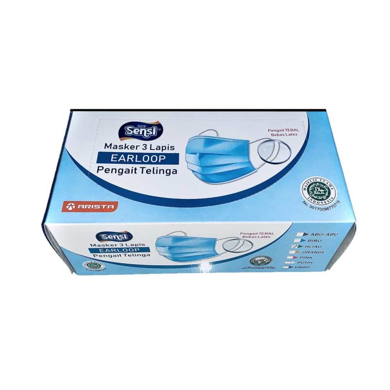 Jual Sensi Mask Earloop Masker Penutup Wajah Isi 40 Pcs Produksi 2020 Online Desember 2020 Blibli