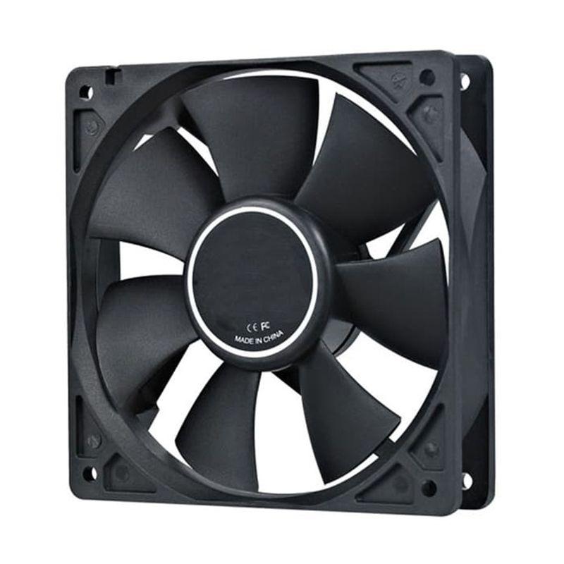 zeki store grc fn cs12 casing case pc kipas hitam 12 cm 12 cm