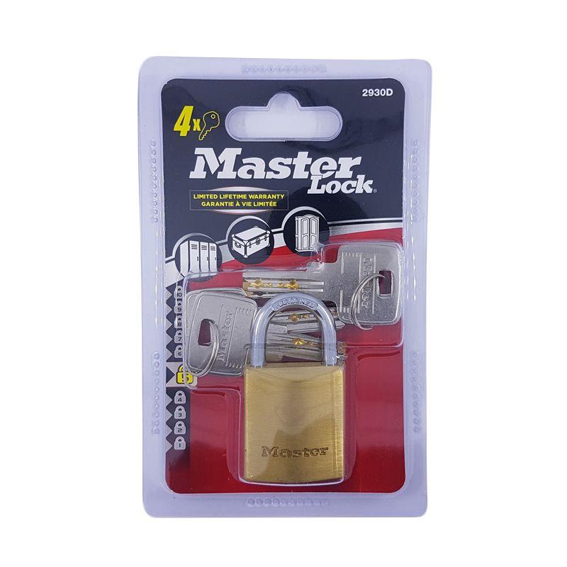 Jual Master Lock 2930d Brass Body Padlock Gembok 30 Mm Online Oktober 2020 Blibli Com
