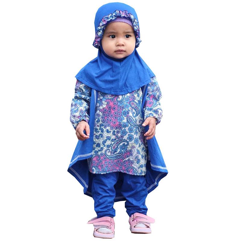 Jual Elbi Kikan Legging Batik Set Baju Muslim Anak Perempuan Murah Mei 2021 Blibli