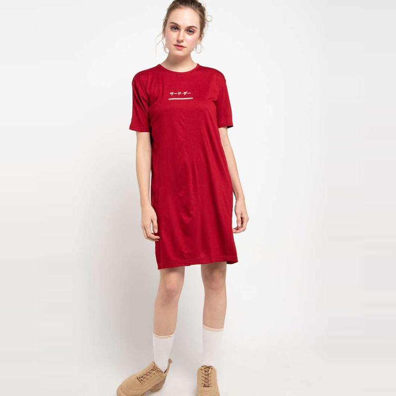 Jual Third Day Ltb73 Ld Katakana Underline Mr Mini Dress Wanita Online Desember 2020 Blibli