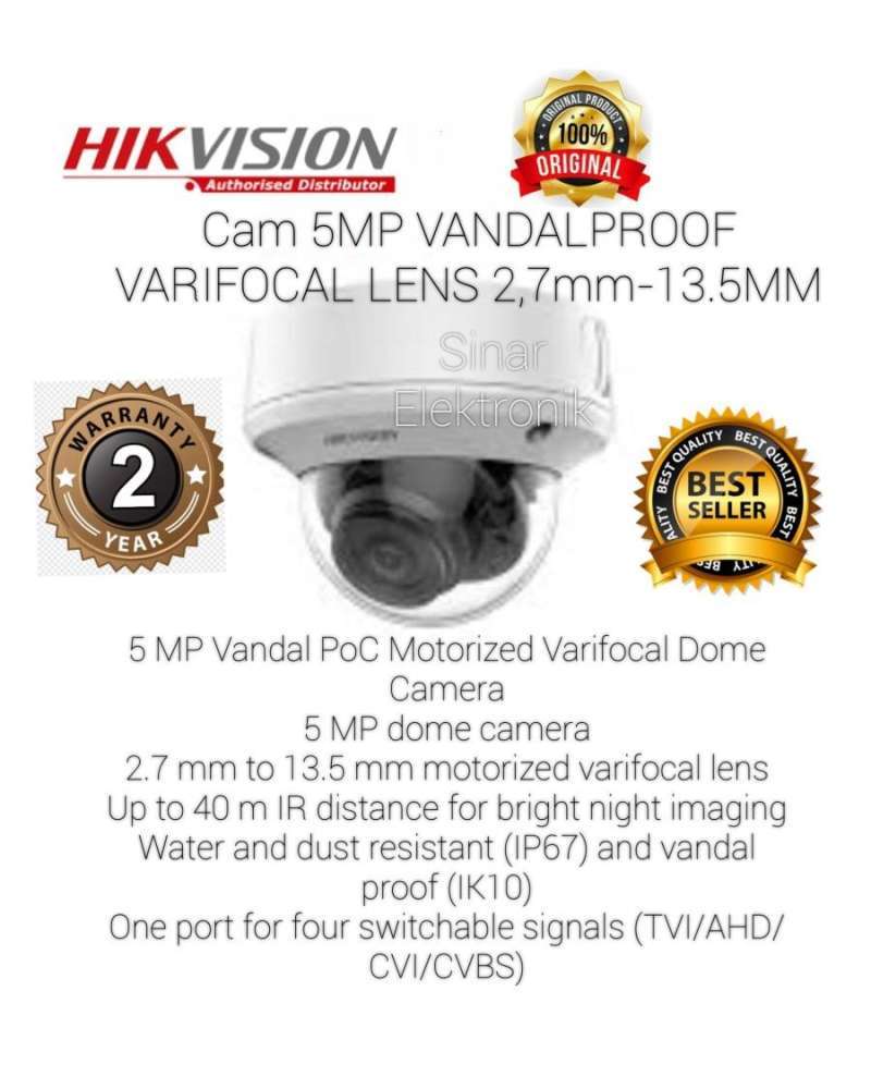 HIKVISION 5MP INDOOR EXIR VARIFOCAL DS-2CE5AHOT-VPIT3ZF