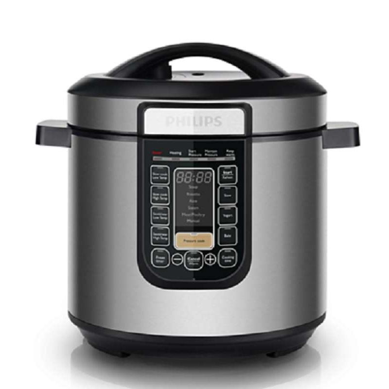 Jual Philips All In One Electric Pressure Cooker Silver Black Hd2137 Online September 2020 Blibli Com