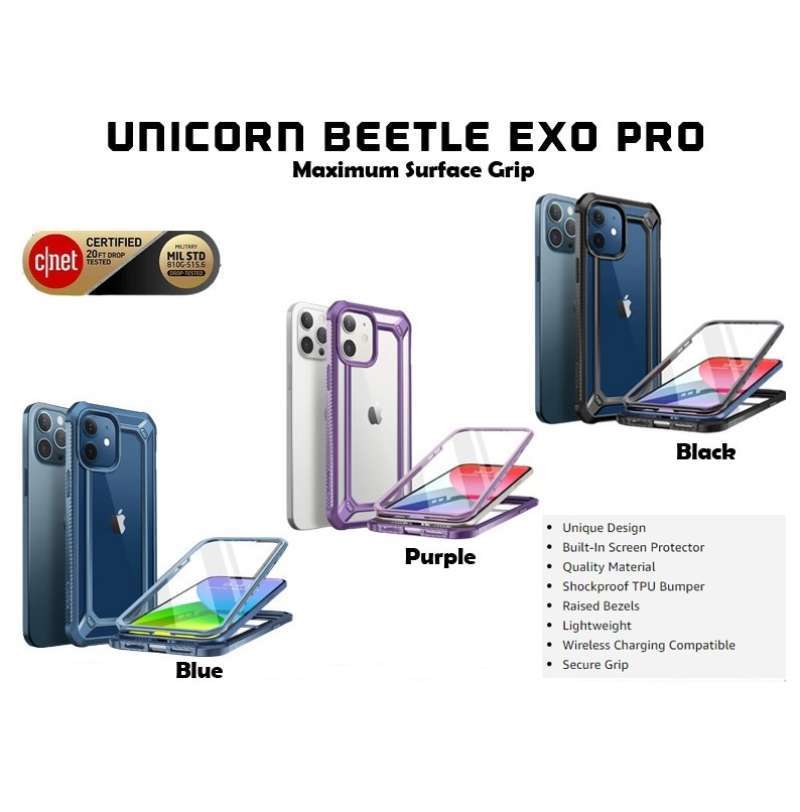 Screen Protector Iphone 12 Pro Max Supcase Supcase Unicorn Beetle