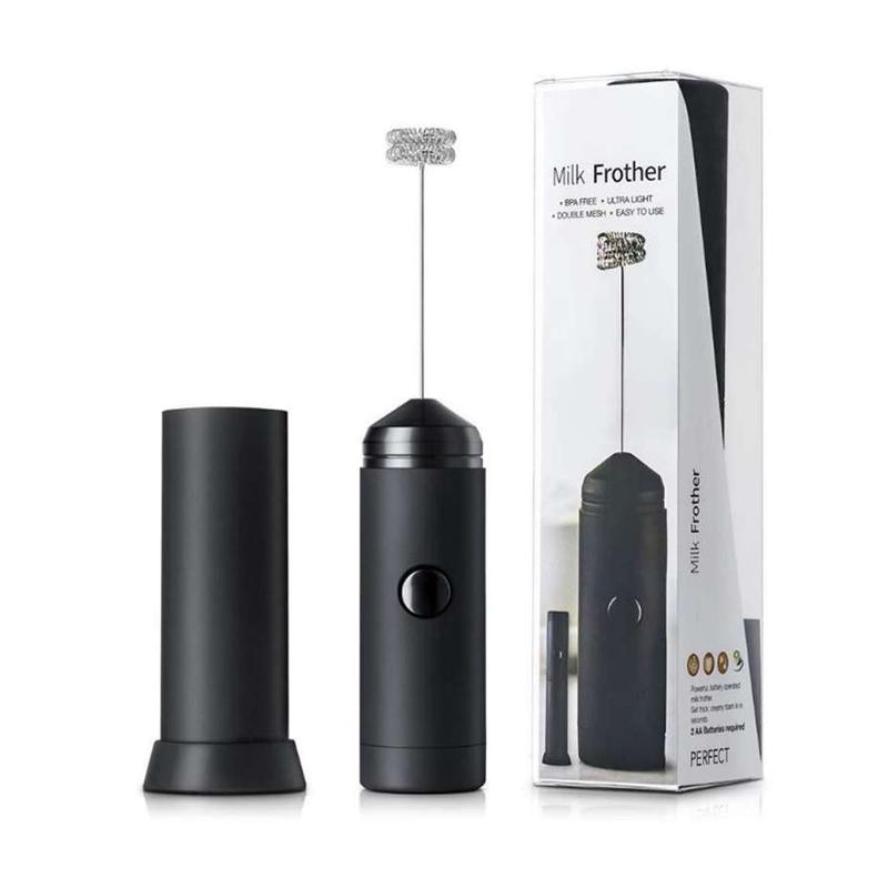lans electric handheld stainless steel coffee mixer milk frother egg beate set