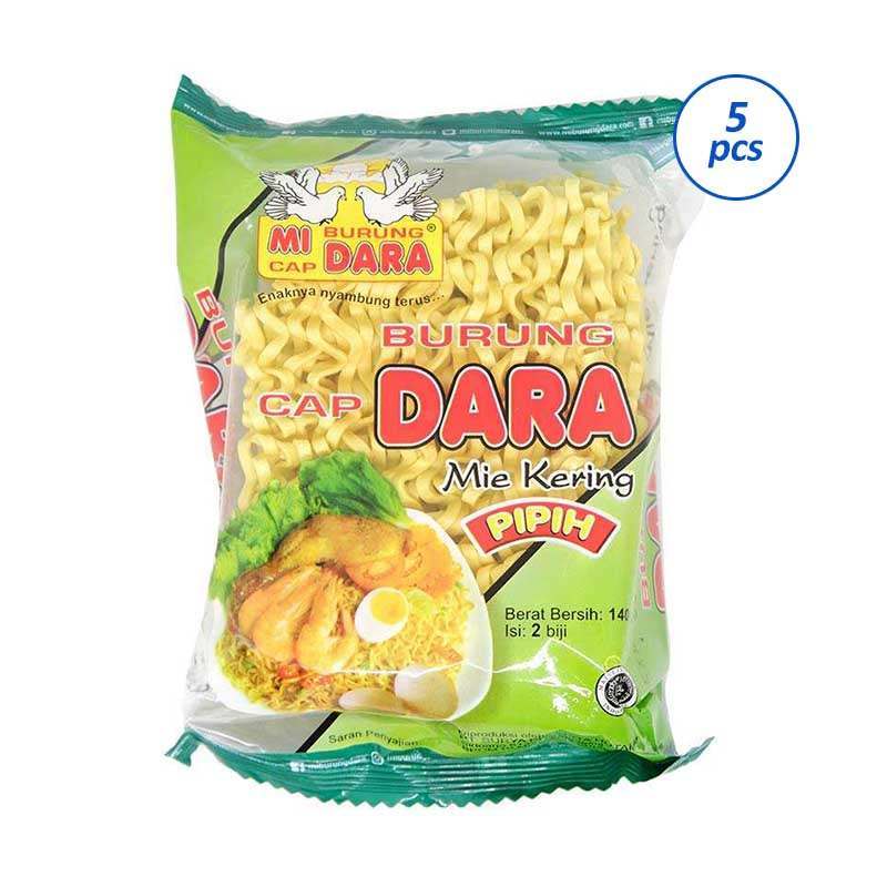 Cap Burung Dara Kering Pipih Mie Instant 140 G 5 Pcs Terbaru Agustus 2021 Harga Murah Kualitas Terjamin Blibli
