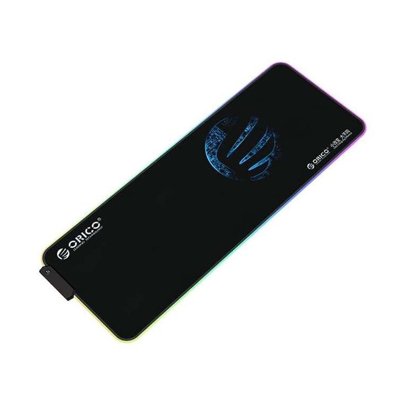 orico fsd 15 rgb led gaming mouse pad hitam kabel data siku 2 m