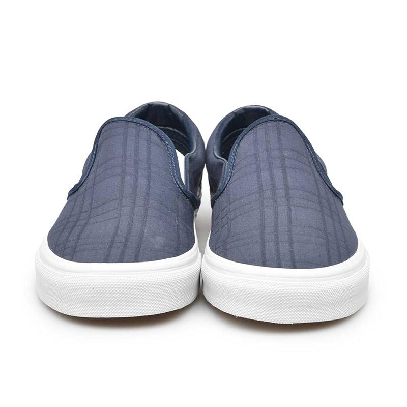 vans tonal plaid slip on
