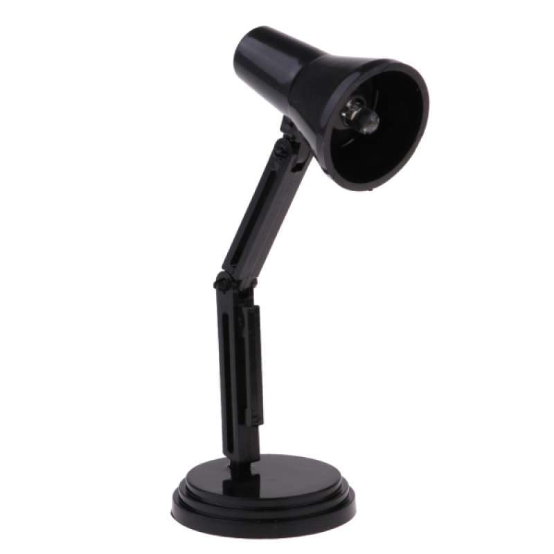 oem 1 6 scale led desk lamp light furniture toys for dollhouse accessory black