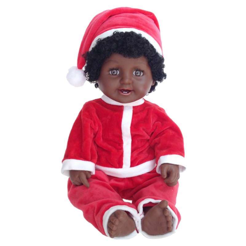 Jual Oem Realistic Baby Boy Doll African Newborn Infant With Christmas Outfits 20 Inch Online November 2020 Blibli Com