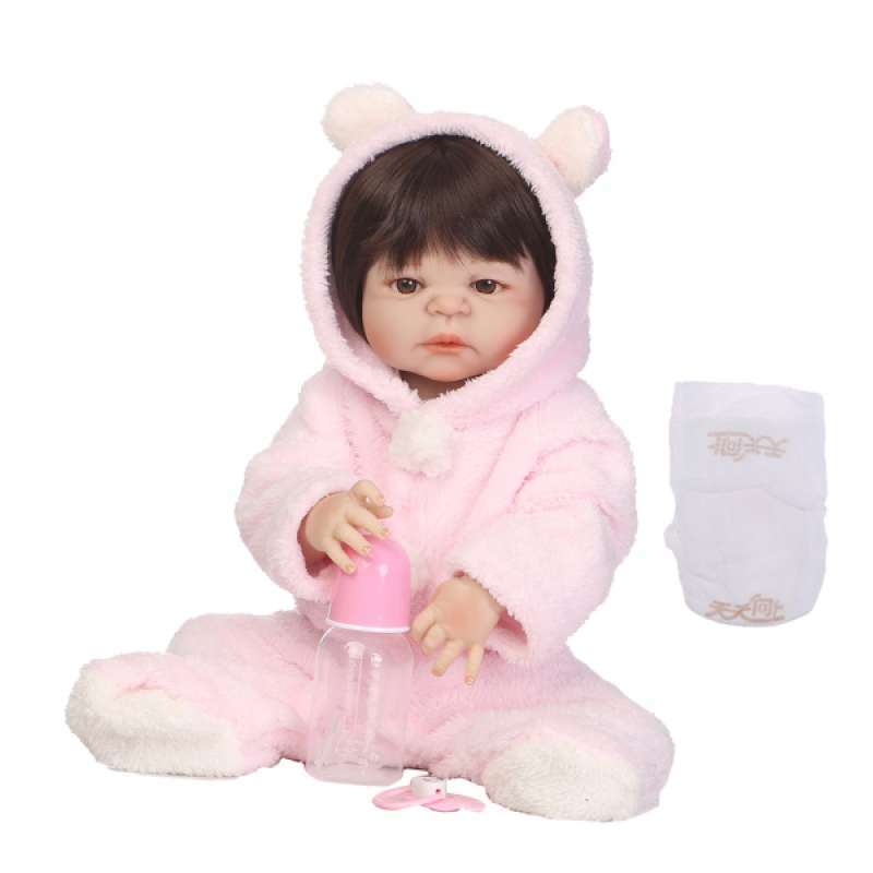 Jual Oem Lifelike Full Vinyl Body Reborn Baby Girl Doll Kids Sleeping Toys 57cm 22 Inch Online September 2020 Blibli Com