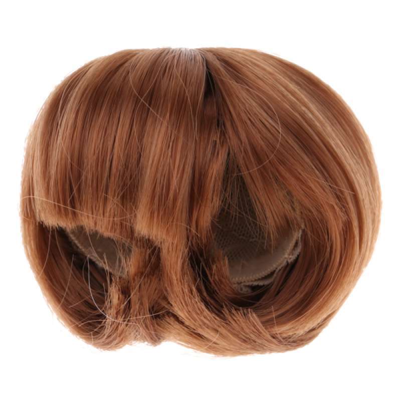 Jual Oem Elegant Bob Haircut Wig Hair For Luts Dod Sd 1 4 Bjd Doll Diy Supplies Brown Terbaru Juli 2021 Blibli