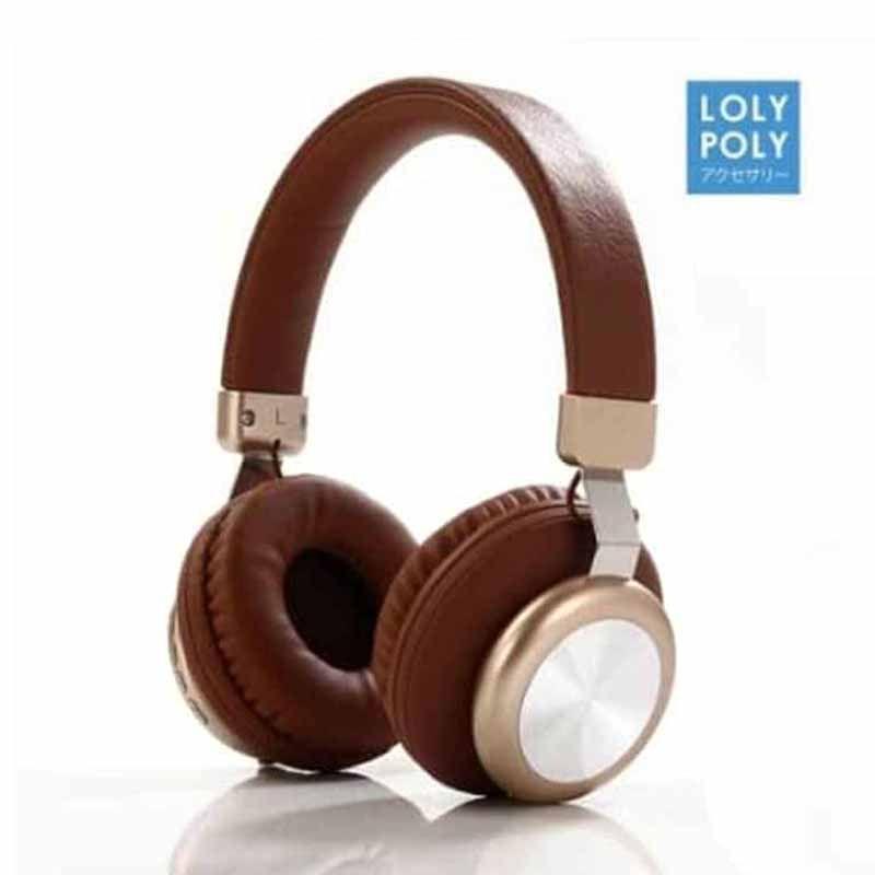 Jual Macson 168 Lolypoly Headphone Bluetooth BROWN di Seller