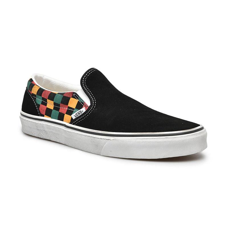Jual Vans Classic Washed Sepatu Slip On Pria Black Multi