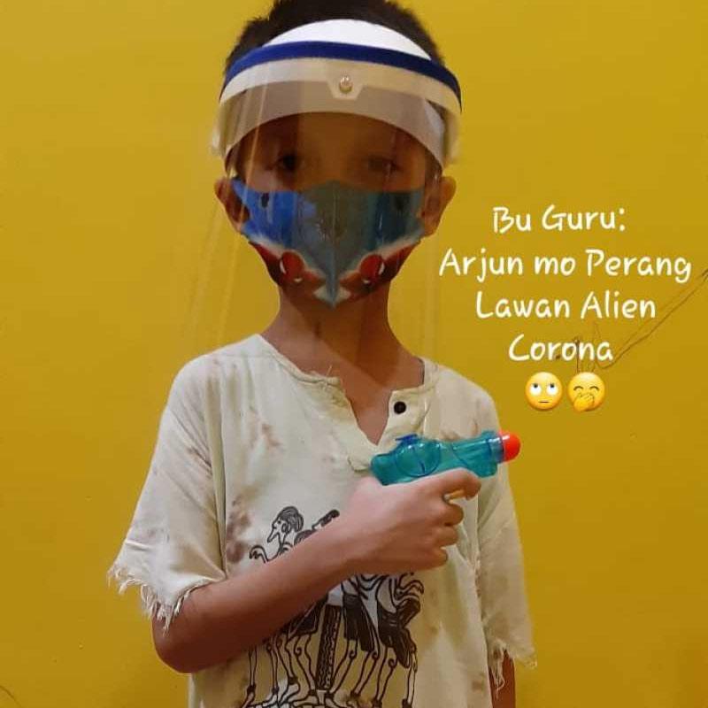 Jual Interx Face Shield Anak Sekolah 3 9 Tahun Online September 2020 Blibli Com