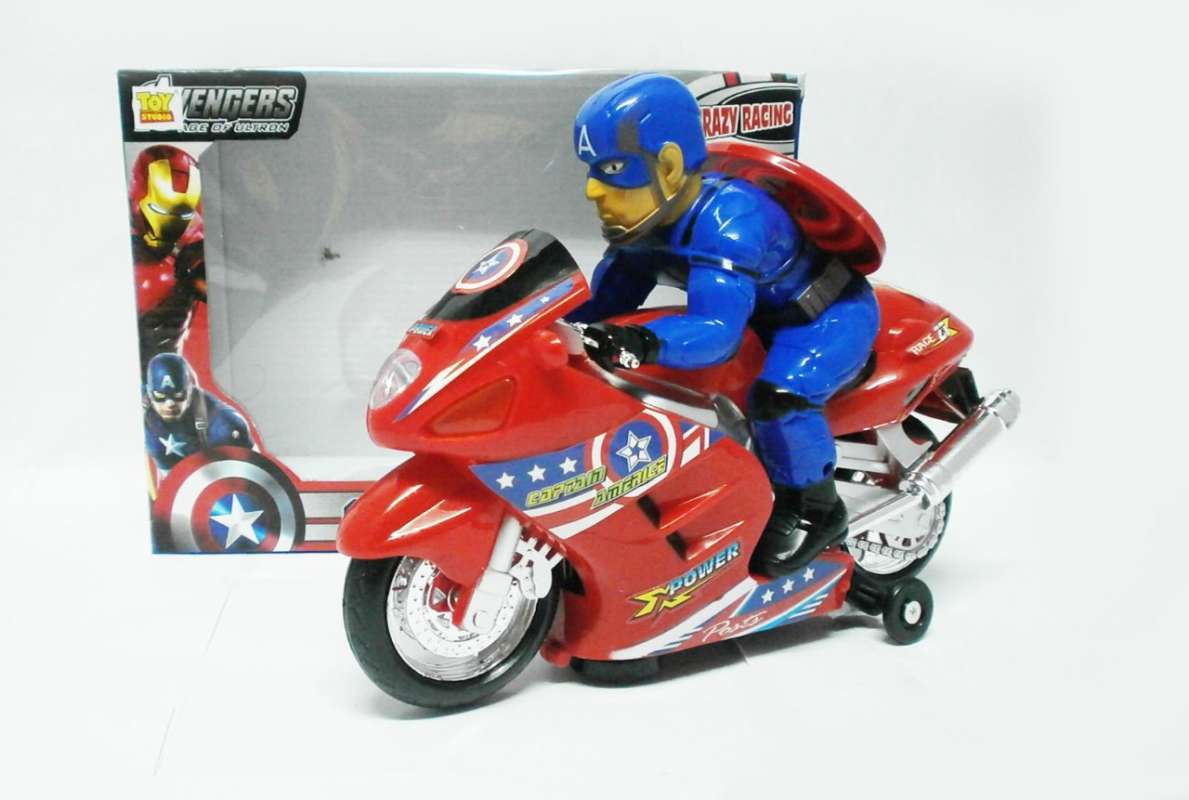 Jual Toy Studio Mainan Anak Batere Captain America Motor Dengan Suara Lampu Online Desember 2020 Blibli