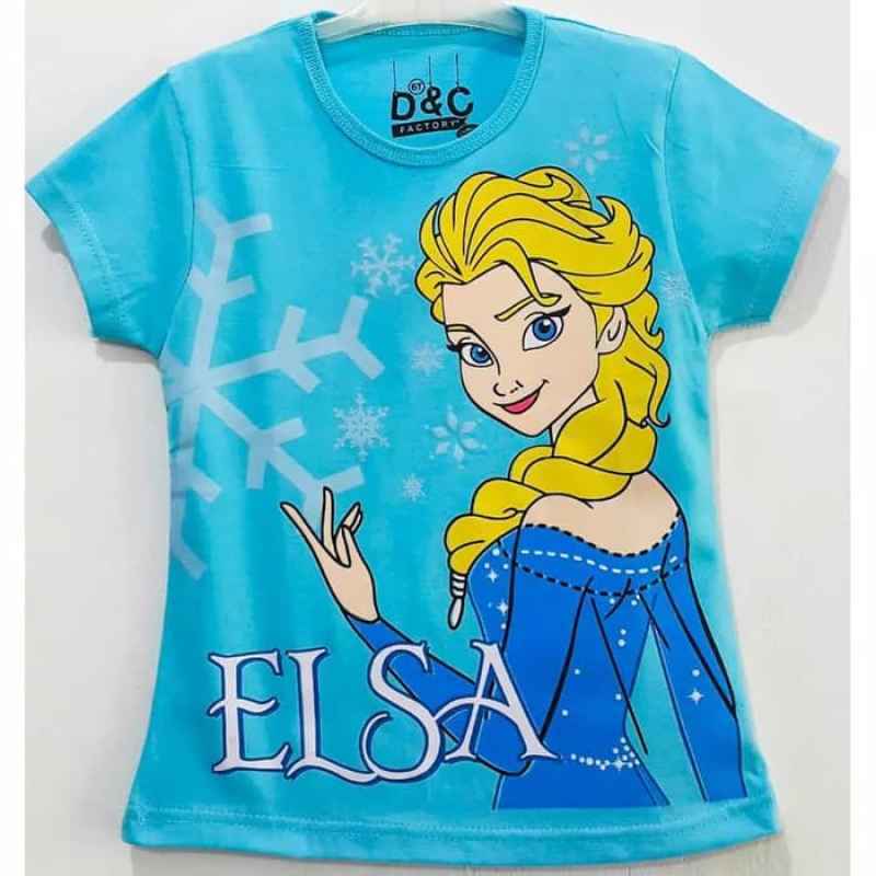 Jual D C Karakter Frozen Elsa T Shirt Anak Online Januari 2021 Blibli
