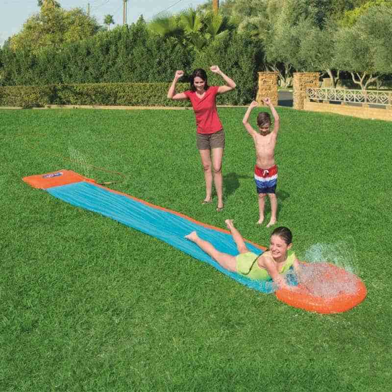 Jual Oem 18ft Inflatable Raceway Garden Water Slide Outdoor Backyard Slip Slide Game Toys Online Desember 2020 Blibli