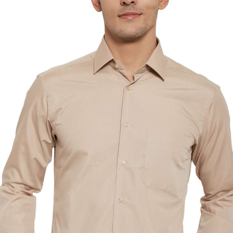 Jual Alisan C1 Polos Slimfit Lengan Panjang Kemeja Pria Cream 16 Online Februari 2021 Blibli