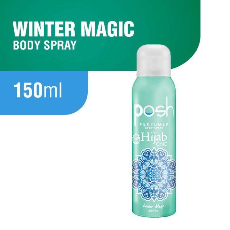 Posh Hijab Chic Winter Magic Biru Perfumed Body Spray 150 mL