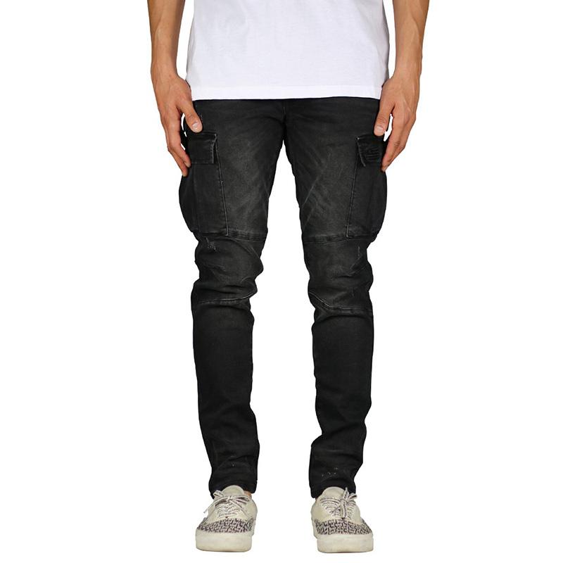 Jual Hyper Denim Cargo Jeans - Black di 