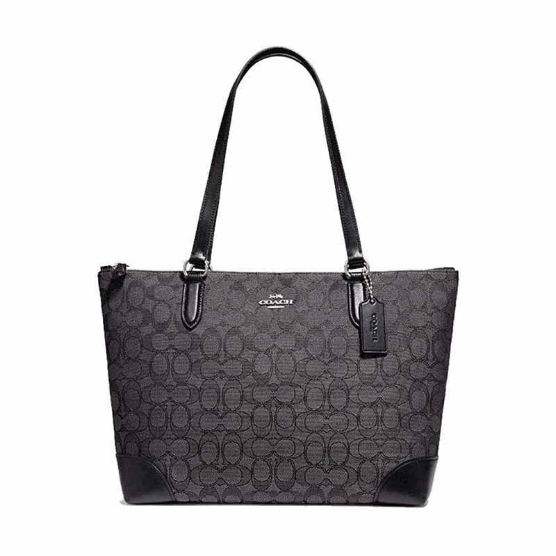 Jual Coach Zip Top Tote In Signature Canvas Online November 2020 Blibli