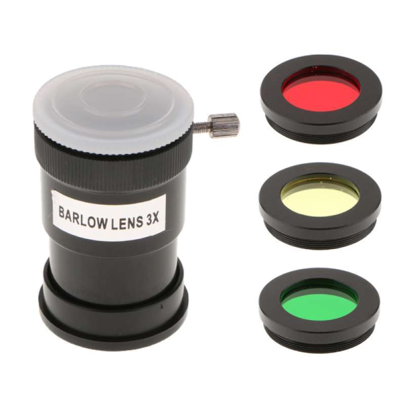 for Moon/Nebula/Planet/Astronomy Universal Standard Inch Thread 6pcs Telescope Filters Telescope Eyepieces Colorful Filter Set for 1.25in Telescope Eyepiece 