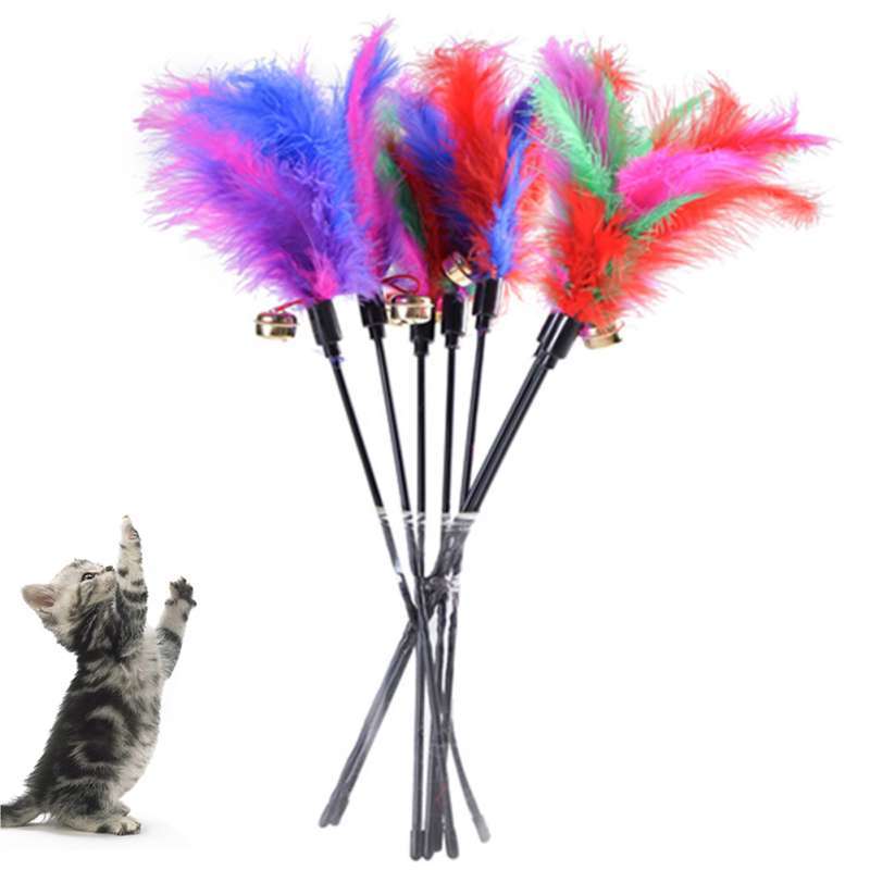 cat toys feather stick