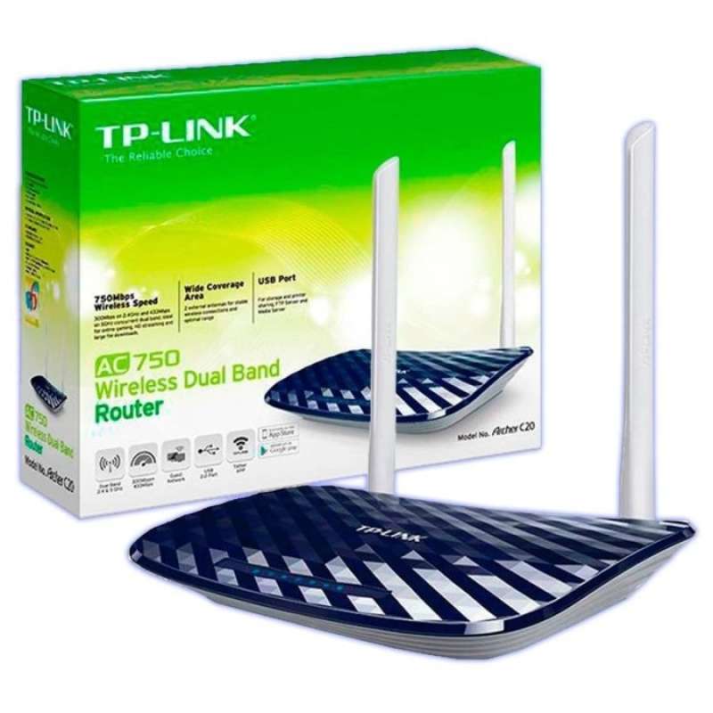 Tp Link Archer C20 Wireless Dual Band Router Ac750 Ver 5 1 Black Jakartanotebook Com