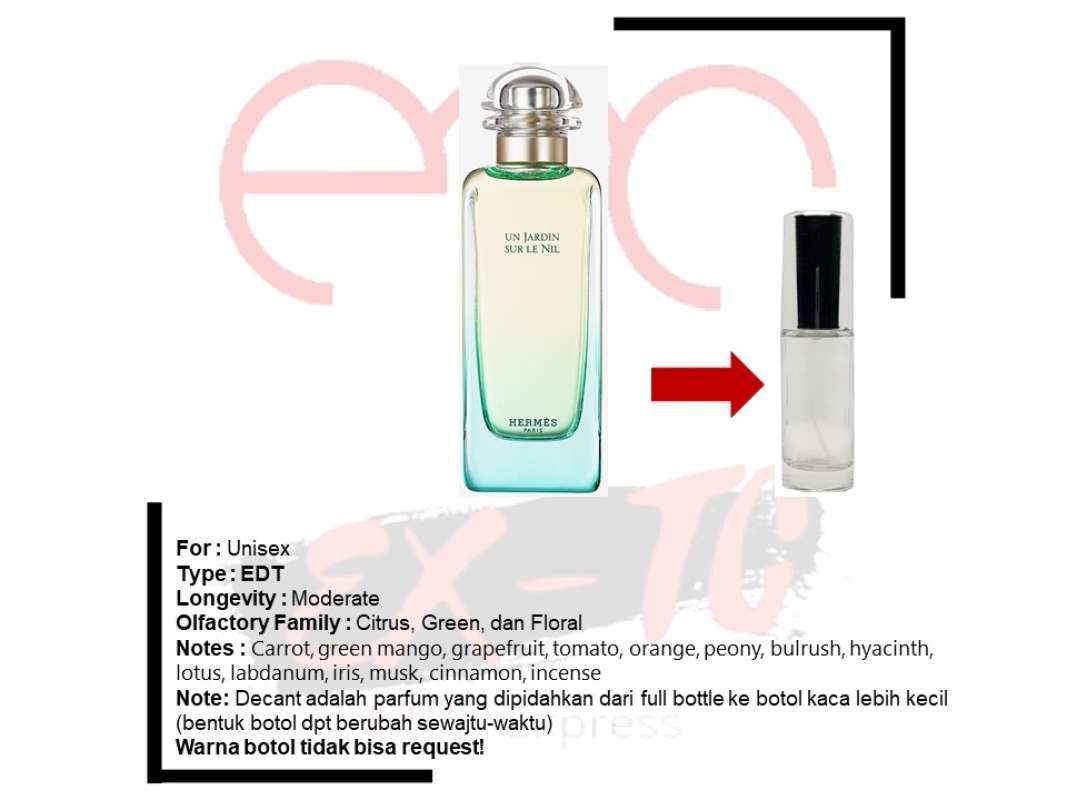 Jual Sample Size Hermes Un Jardin Sur Le Nil Unisex Edt 10ml Online Oktober 2020 Blibli Com