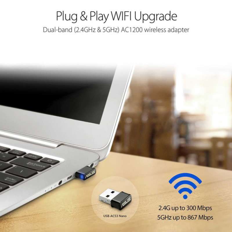 Jual Asus Usb Ac53 Nano Wireless Dual Band Usb Wifi Adapter Online Desember 2020 Blibli