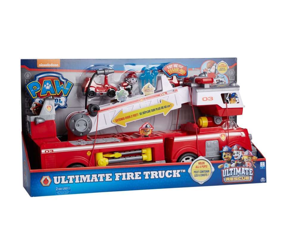 paw patrol ultimate fire truck video