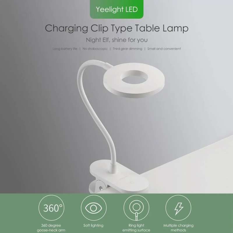 Jual Yeelight Led Rechargeable Clip On Table Lamp Lampu Belajar Lampu Baca Online Oktober 2020 Blibli Com