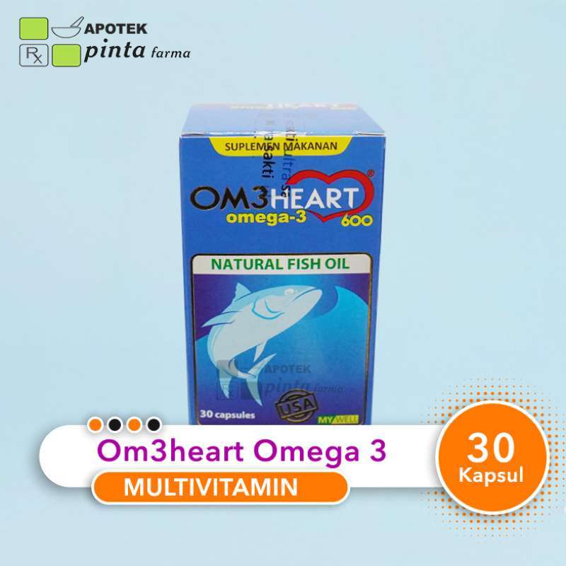 Jual Om3Heart Omega-3 30 Capsul di Seller Apotek Pinta Farma Official Store  - Kota Depok, Jawa Barat | Blibli