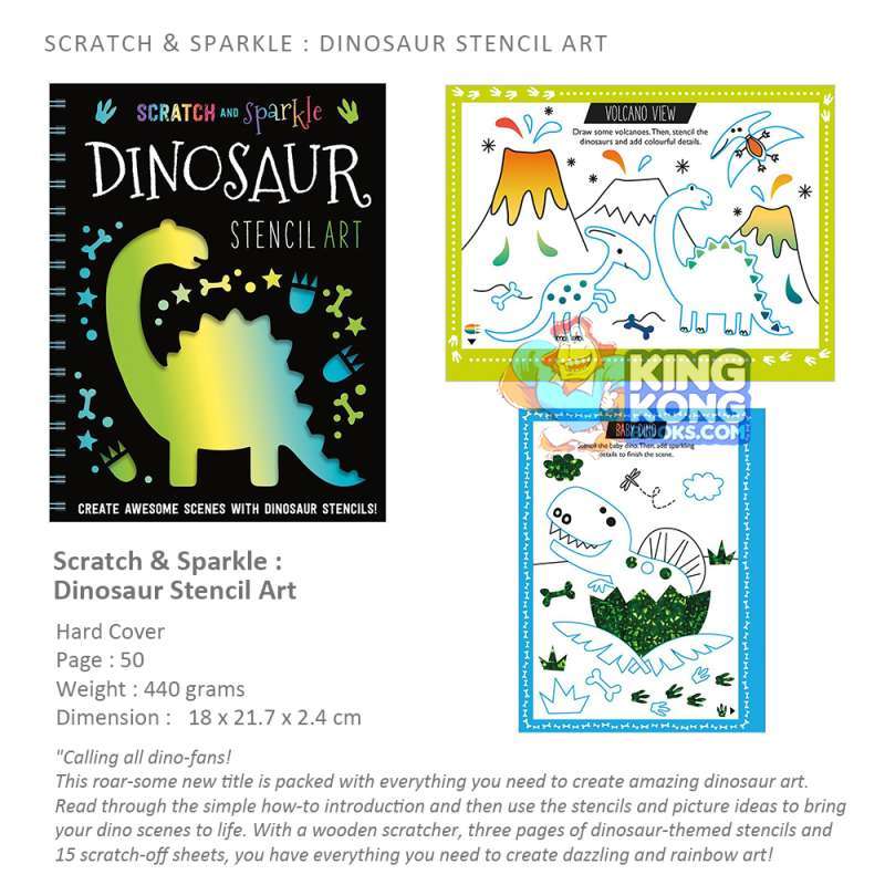Scratch and Sparkle Dinosaurs Activity Book [Book]