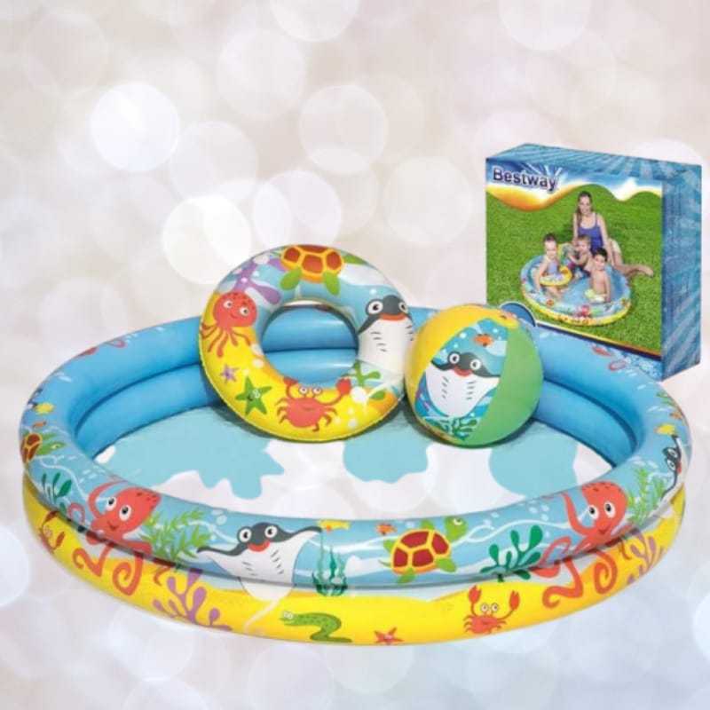 Jual Kolam Renang Anak Bestway Play Pool Set Uk 122 Cm X 20 Cm Gratis Pelampung Bola Online September 2020 Blibli Com